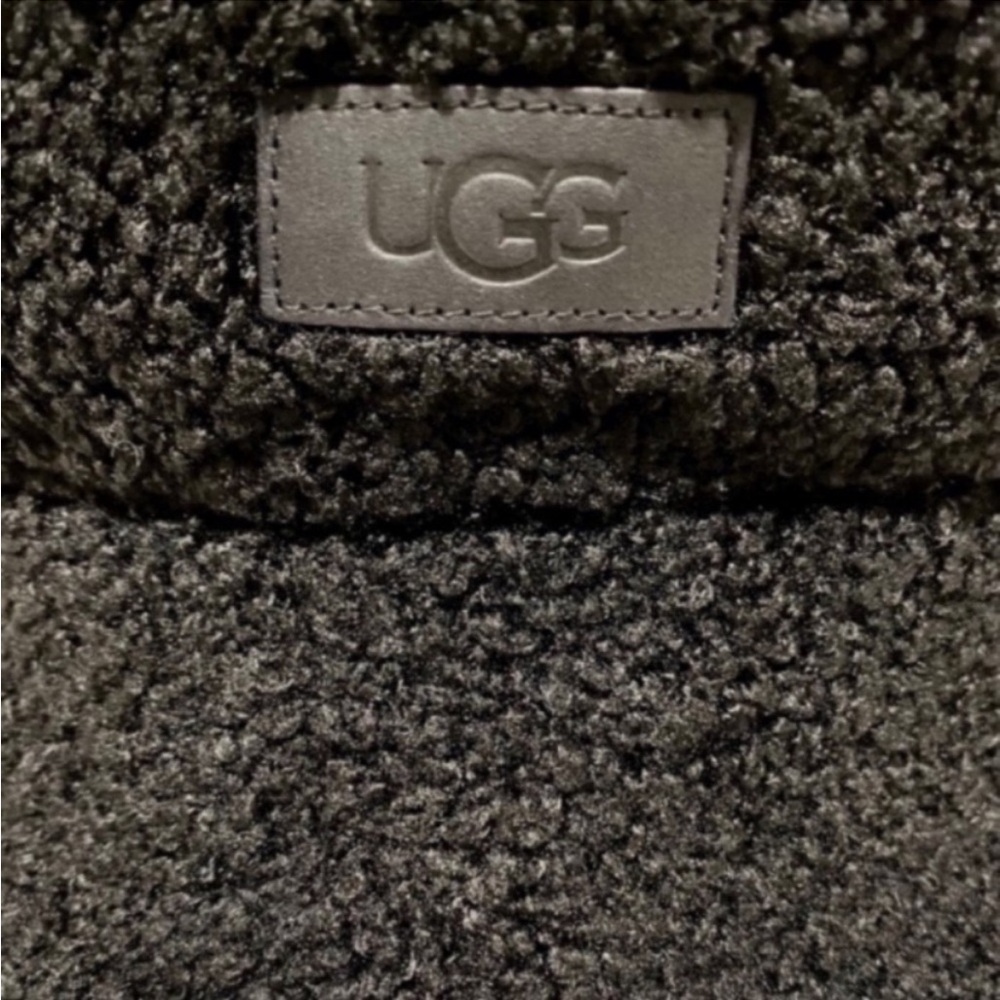 UGG Black Faux Fur Bucket Hat NWT - Picture 3 of 12